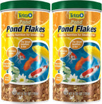 Tetra Pond Flakes packaging details and brand logo