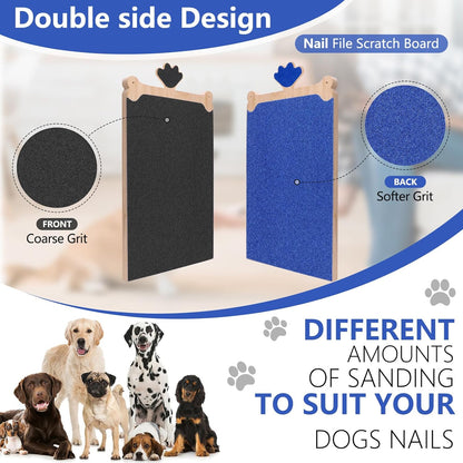 Drawer and treat compartment detail on dog scratch board