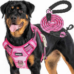 Beebiepet Heavy Duty Tactical Dog Harness for Small Dogs, No Pull Adjustable Pet Harness Reflective Service Training Easy Control Pet Vest Military K9 Working Dog Harnesses- Large, Brown - Image 12