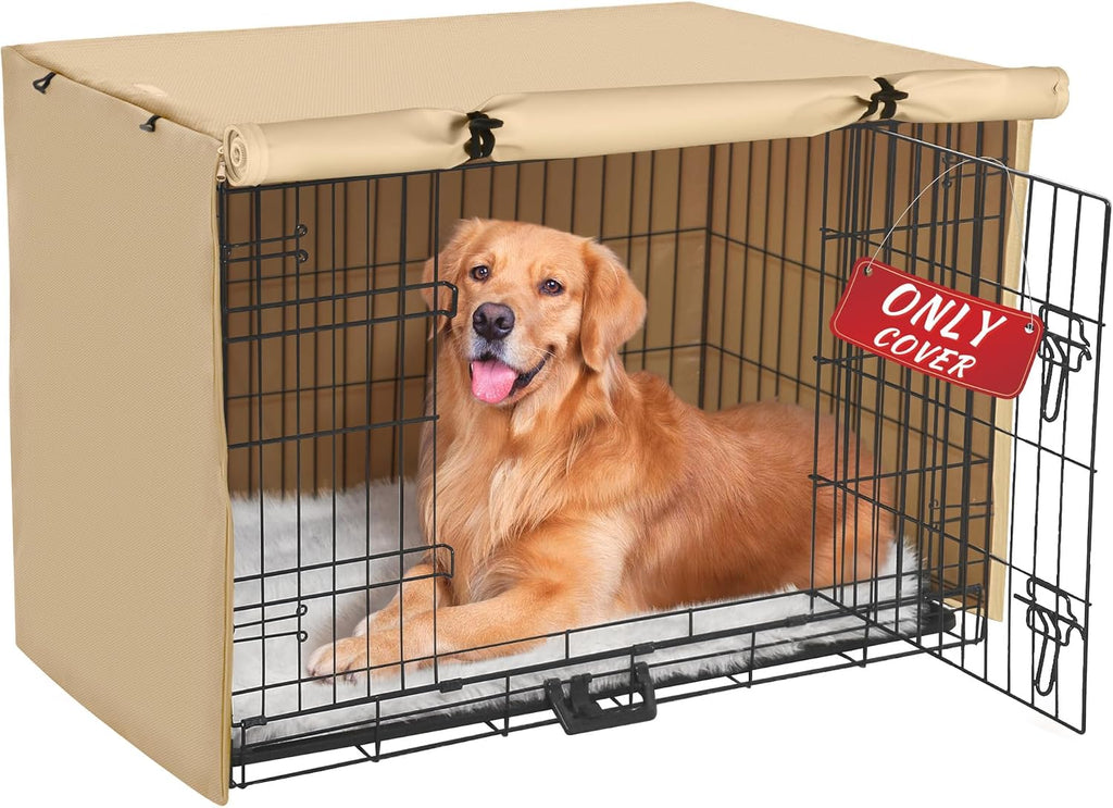 Akinerri cozy den environment dog kennel cover back view