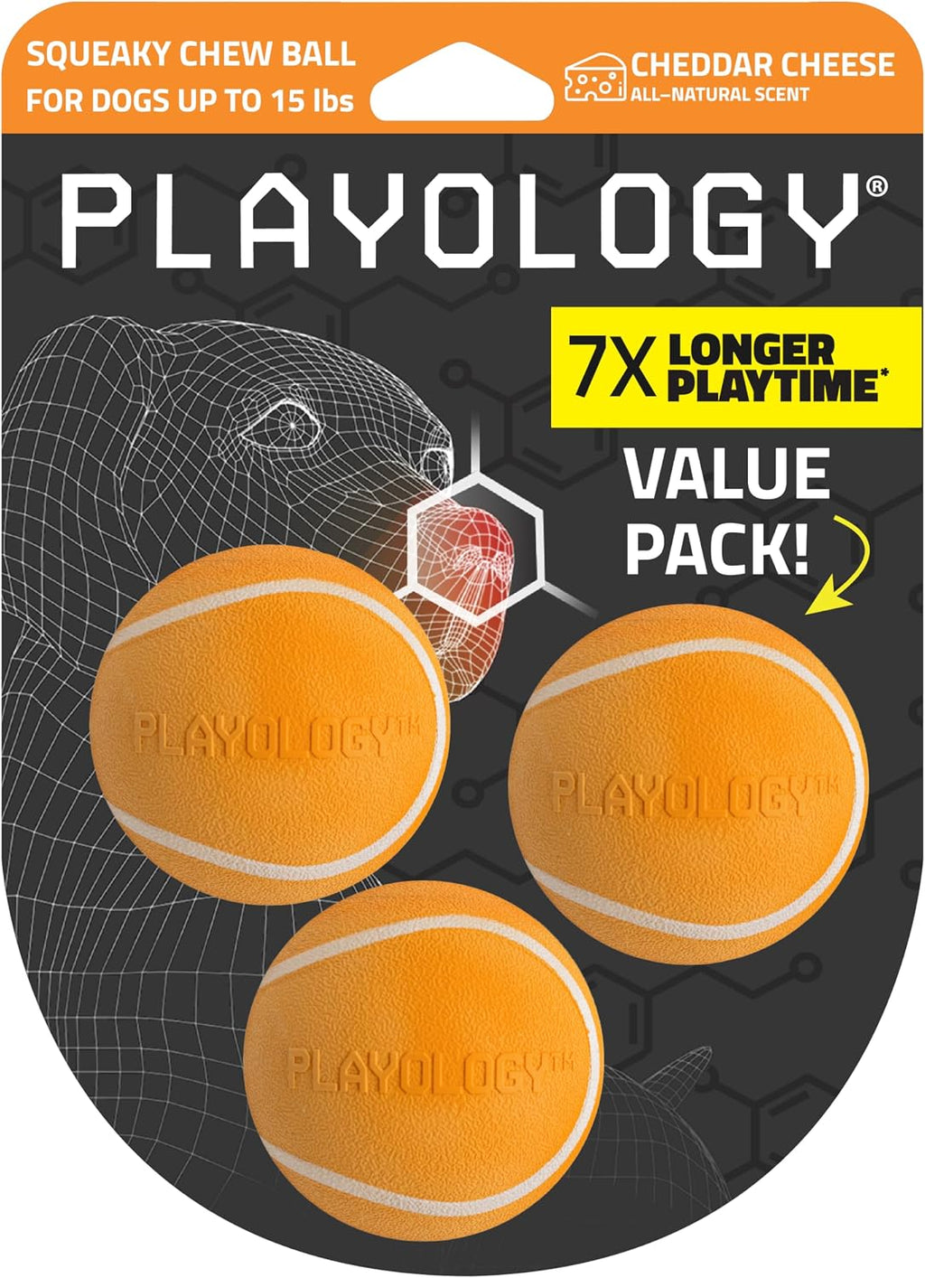 Playology Dog Toys | Squeaky Chew Ball for Large Dogs | Chicken Scented Jumbo Dog Ball | Bouncy Floating Chew Toys for Fetch - Image 14