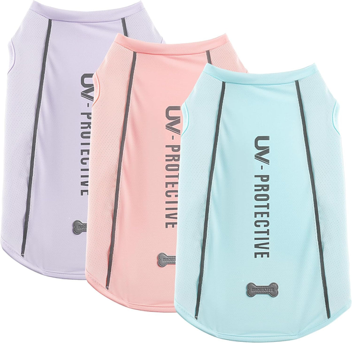 3Pack Sunblock Dog Shirt Breathable Reflective Dog T-Shirt Lightweight Sun Protection Sleeveless Dog T Shirts for Small Medium Large Dogs Perfect for Summer Walks & Outdoor Adventures - Image 9