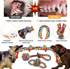 XLMYS heavy duty dog chew toys with multi knot ropes for aggressive chewers.