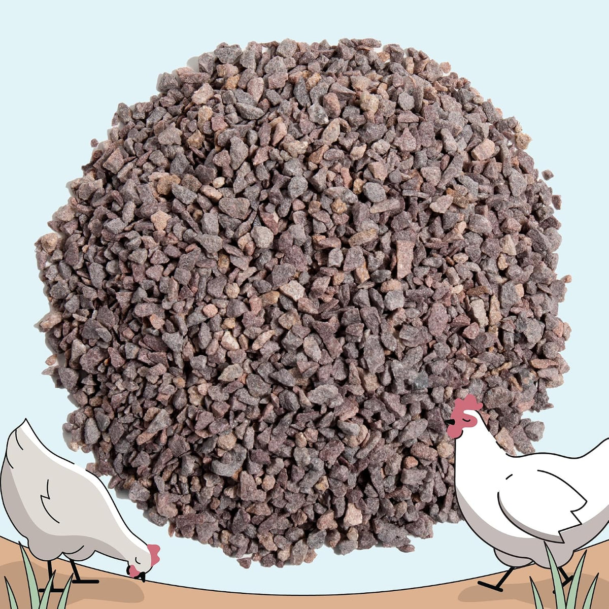 Premium 100% natural USA mined quartzite grit for backyard hens