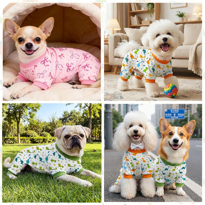 Ruirichfun cute pink dog outfit preventing pet hair shedding on furniture