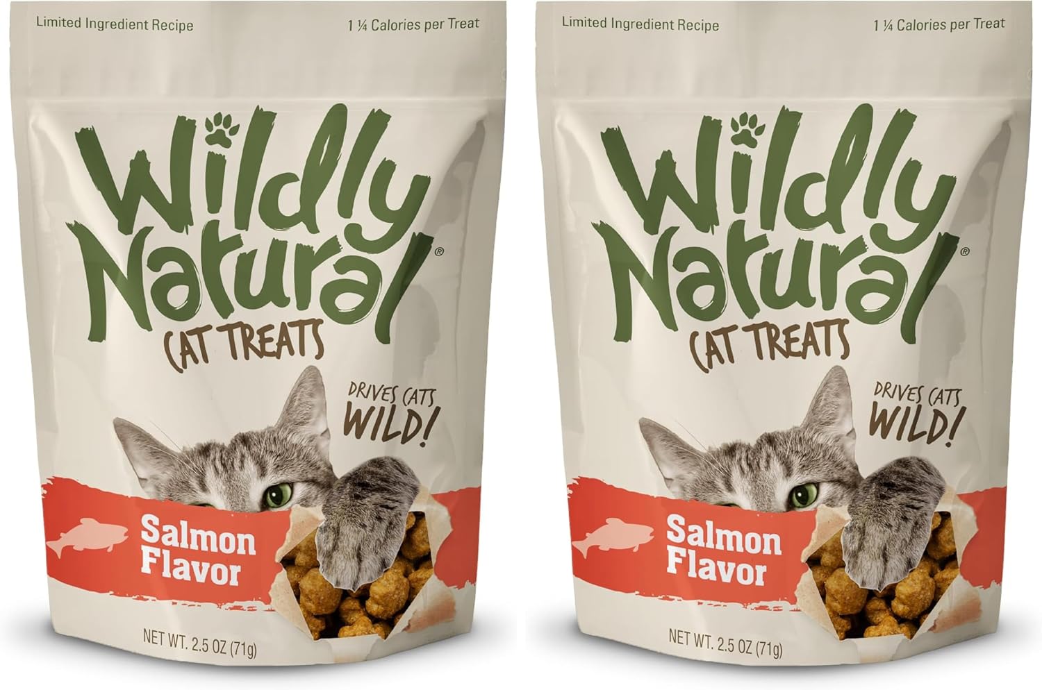 Crispy and flaky dual texture healthy cat treats under two calories.