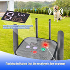 Waterproof rechargeable dog training receiver collar with adjustable strap