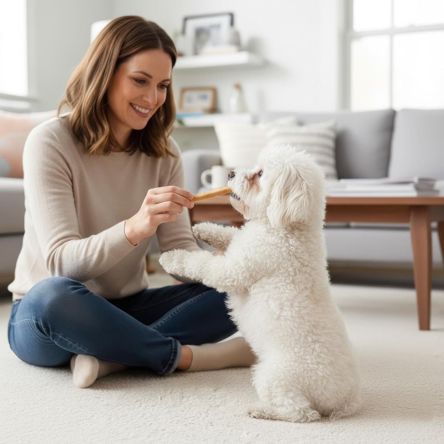 Nutritious joint and muscle support collagen chews for small canine breeds