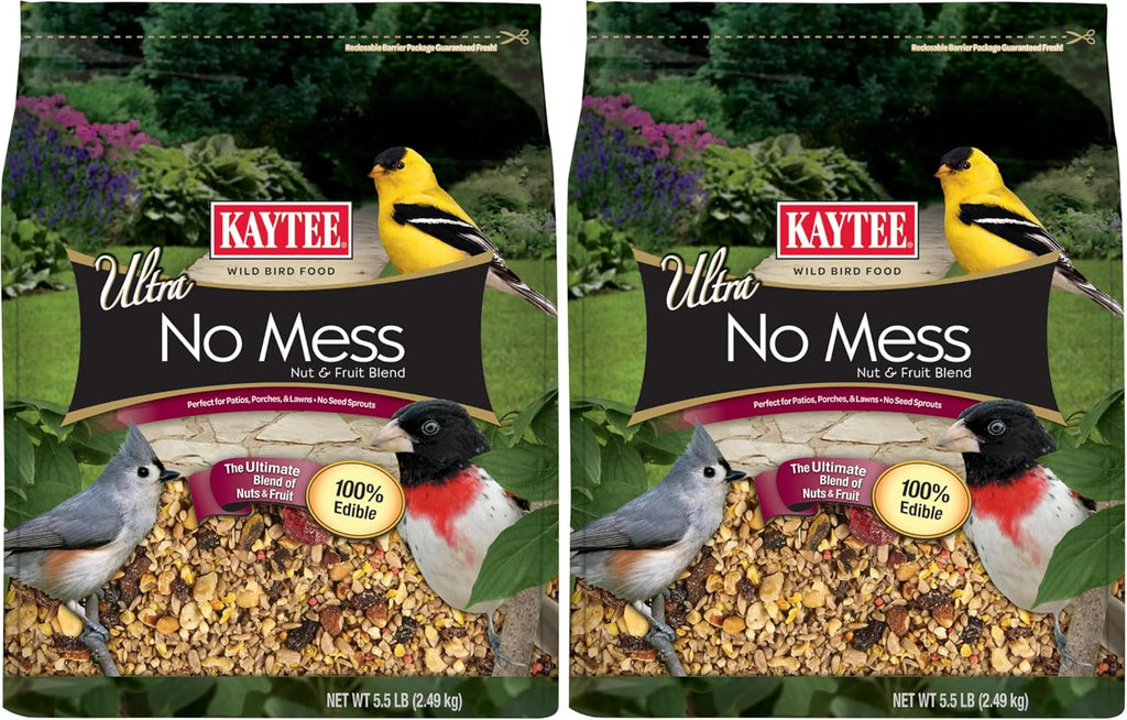 Kaytee Wild Bird Ultra No Mess Nut & Fruit Food Seed Blend For Blue Jays, Woodpeckers, Juncos, Cardinals, Grosbeaks, Sparrows, and Finches, 5.5 Pound - Image 13