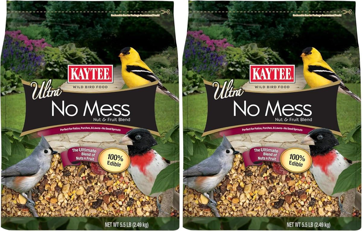 Kaytee Wild Bird Ultra No Mess Nut & Fruit Food Seed Blend For Blue Jays, Woodpeckers, Juncos, Cardinals, Grosbeaks, Sparrows, and Finches, 5.5 Pound - Image 13