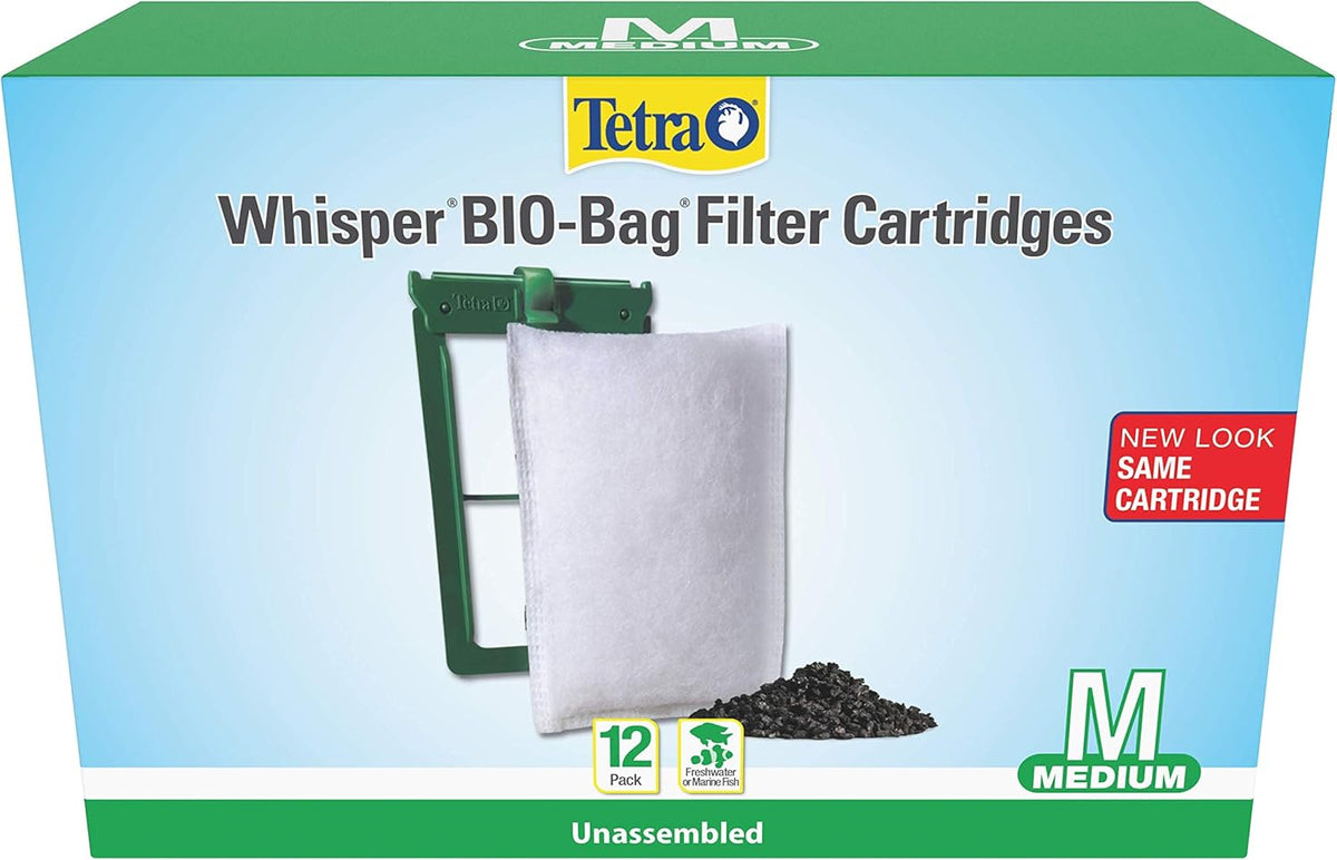 Tetra Whisper bio bag medium filter cartridges front view package