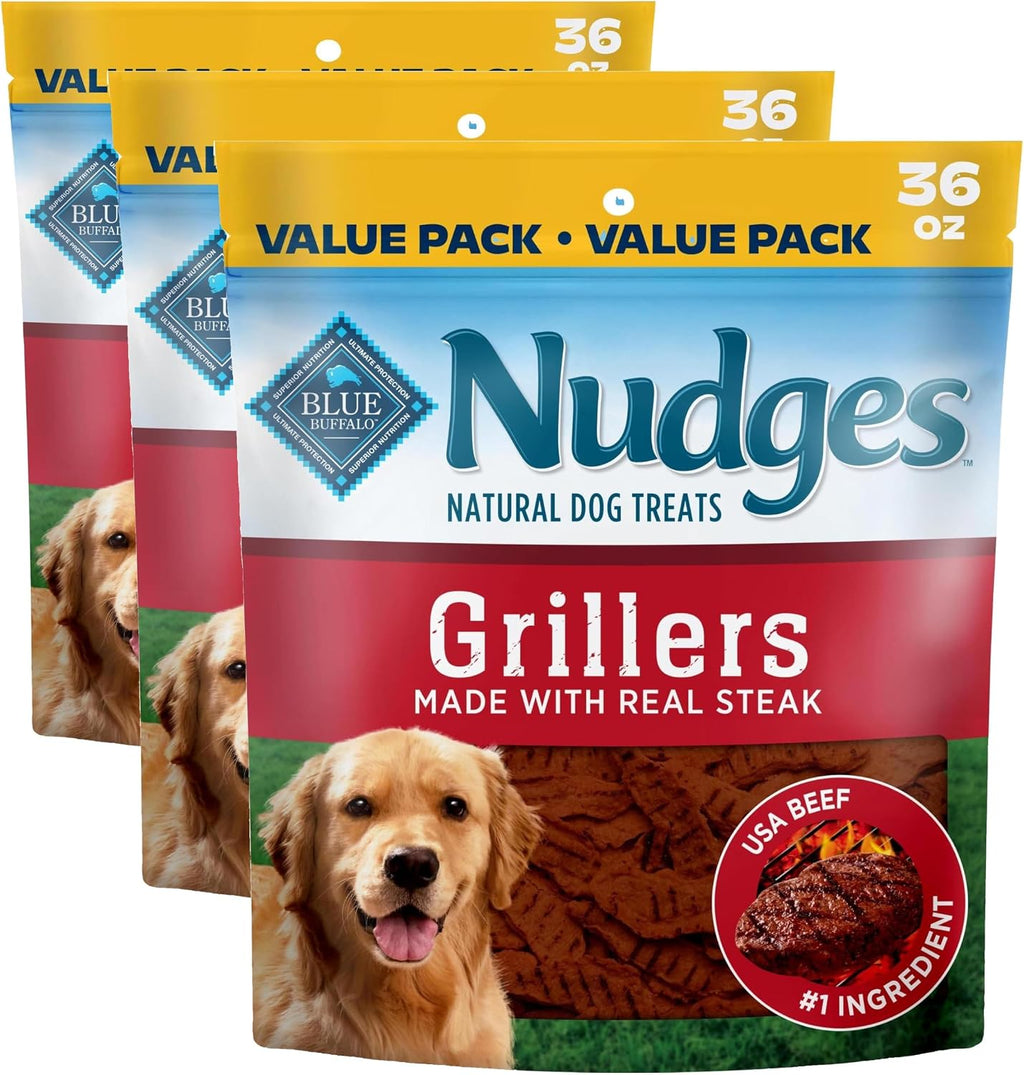 Blue Buffalo Nudges Chicken Grillers Natural Dog Treats, Tender & Meaty Dog Snacks, Easy-To-Tear for Training, Made in the USA with Real Chicken, No Artificial Preservatives, 16 oz. - Image 14