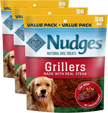 Blue Buffalo Nudges Chicken Grillers Natural Dog Treats, Tender & Meaty Dog Snacks, Easy-To-Tear for Training, Made in the USA with Real Chicken, No Artificial Preservatives, 16 oz. - Image 14