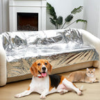 Kigley 1 Pcs Pet Deterrent Mat to Keep Dogs Off Couch, Non-Electric Cat & Dog Deterrent Mat Pain Free Couch Covers to Keep Pets Off Furniture Bed Indoor (72" x 56.3",Brown) - Image 9