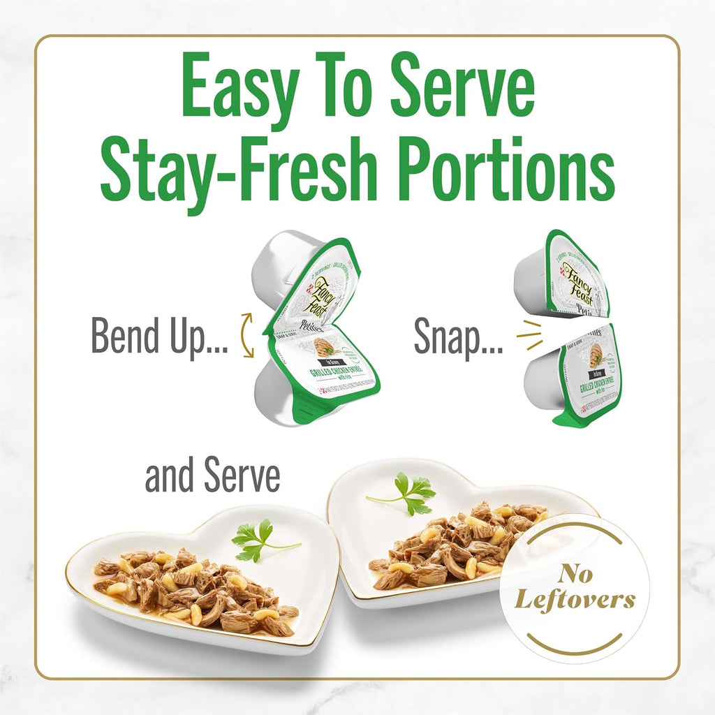 Fancy Feast grilled chicken entree break apart tray