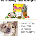 Smack organic grain-free dog food pouch packaging