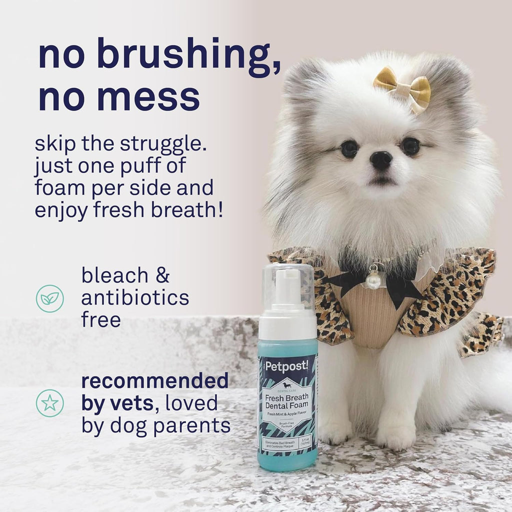 Petpost 5 fluid ounce dog breath freshener bottle