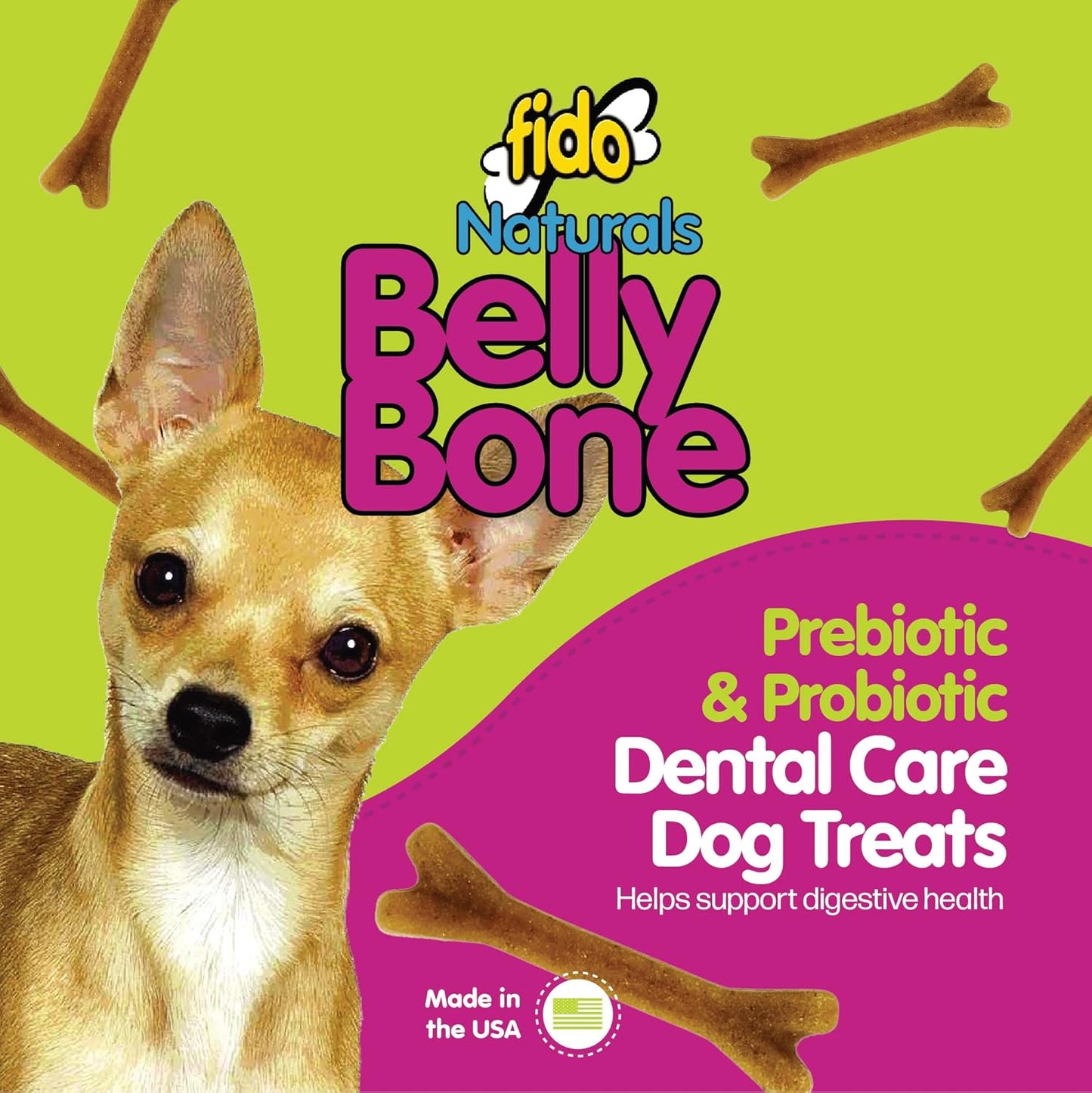 Fido Belly Bones 21 count bag for small dogs