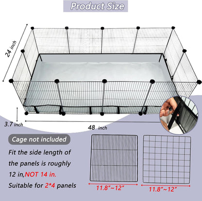 Waterproof PVC bottom liner for rabbit and guinea pig cages