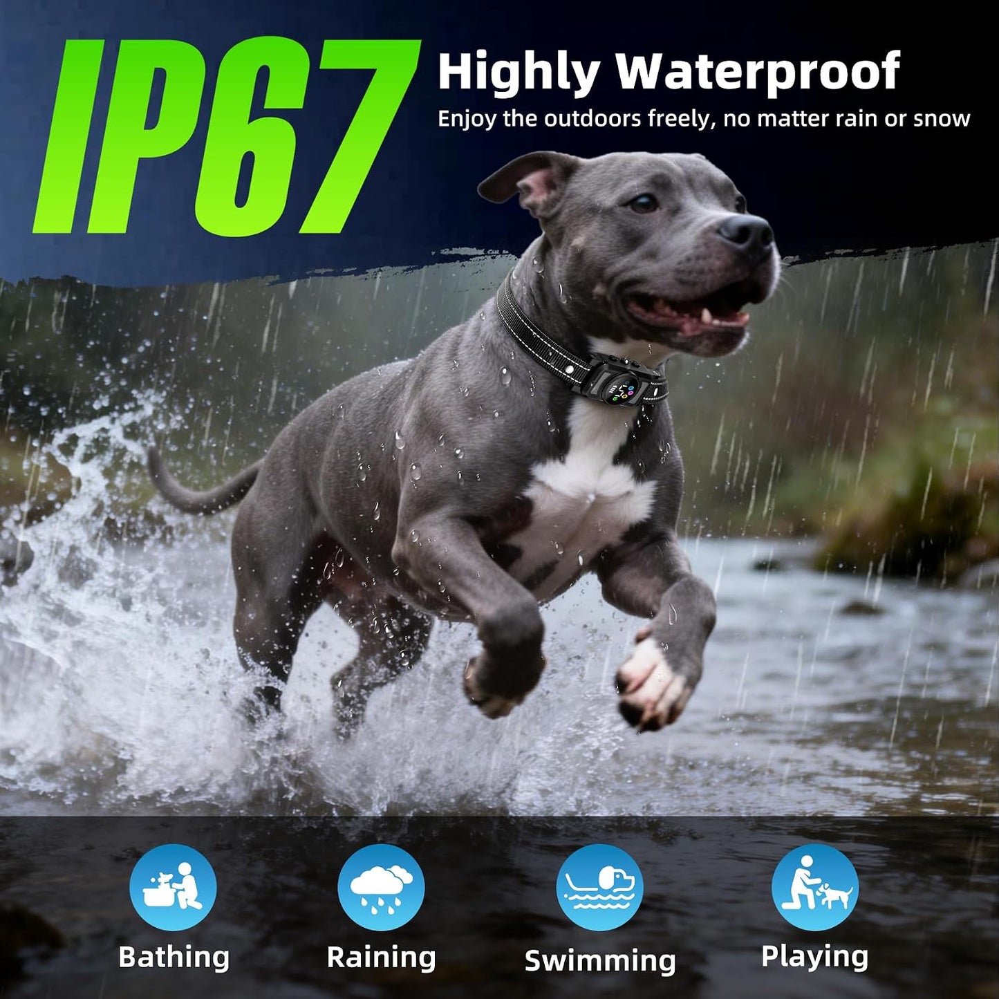 Humanely designed vibration training collar for dogs
