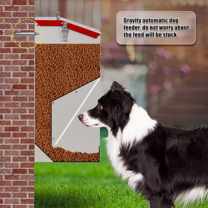 KHEARPSL large breed automatic dog food dispenser with pest control gravity gate open