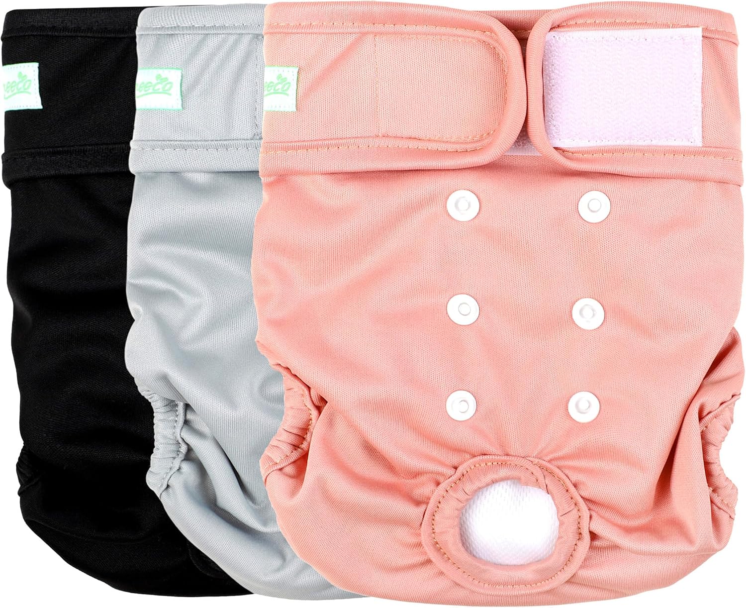 wegreeco Female Dog Diapers, Washable Reusable Pet Puppy Doggie Diapers for Small Medium Large Female Dogs in Heat Period, Doggy Period Panties, 5 Pack, Medium - Image 14