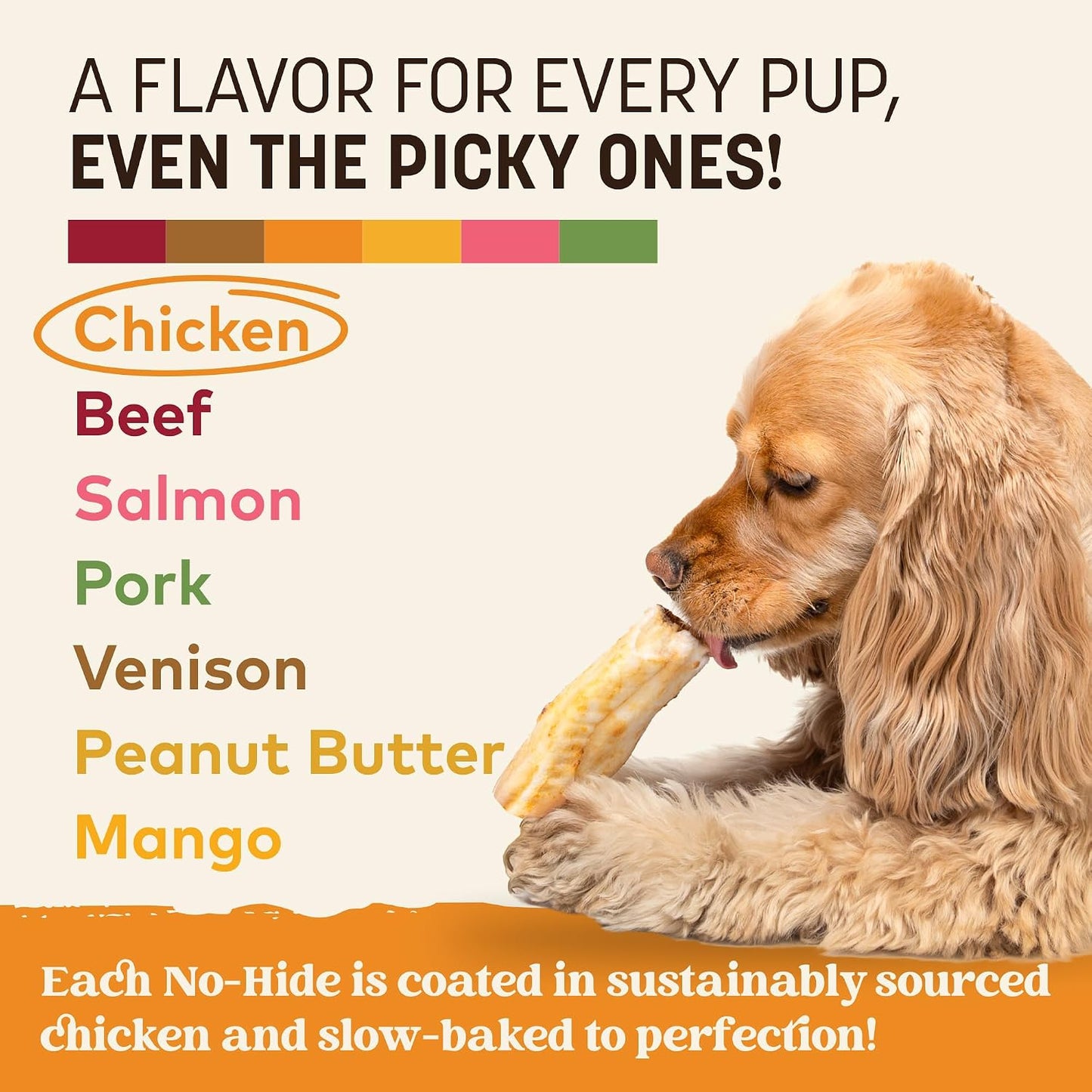 Highly digestible alternative to rawhide Earth Animal dog treats.