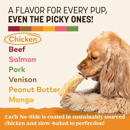 Highly digestible alternative to rawhide Earth Animal dog treats.