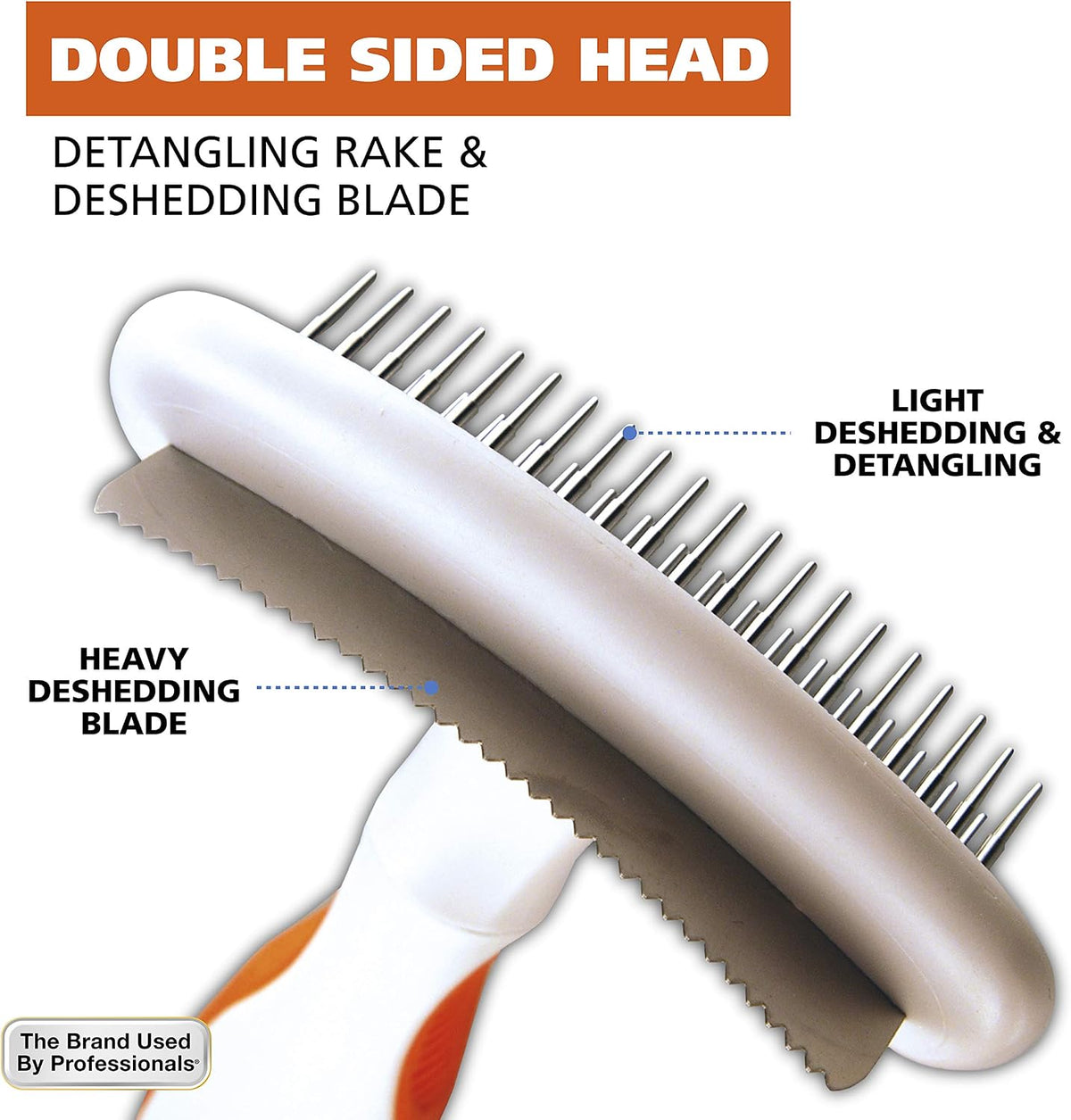 Wahl pet grooming tool rotating stainless steel pins close up