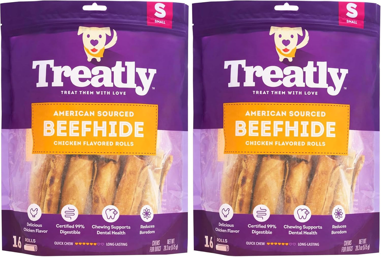 American Sourced Beefhide Chips Dog Chew Treats - Chicken Flavor, 22oz/1 Pack - Image 11