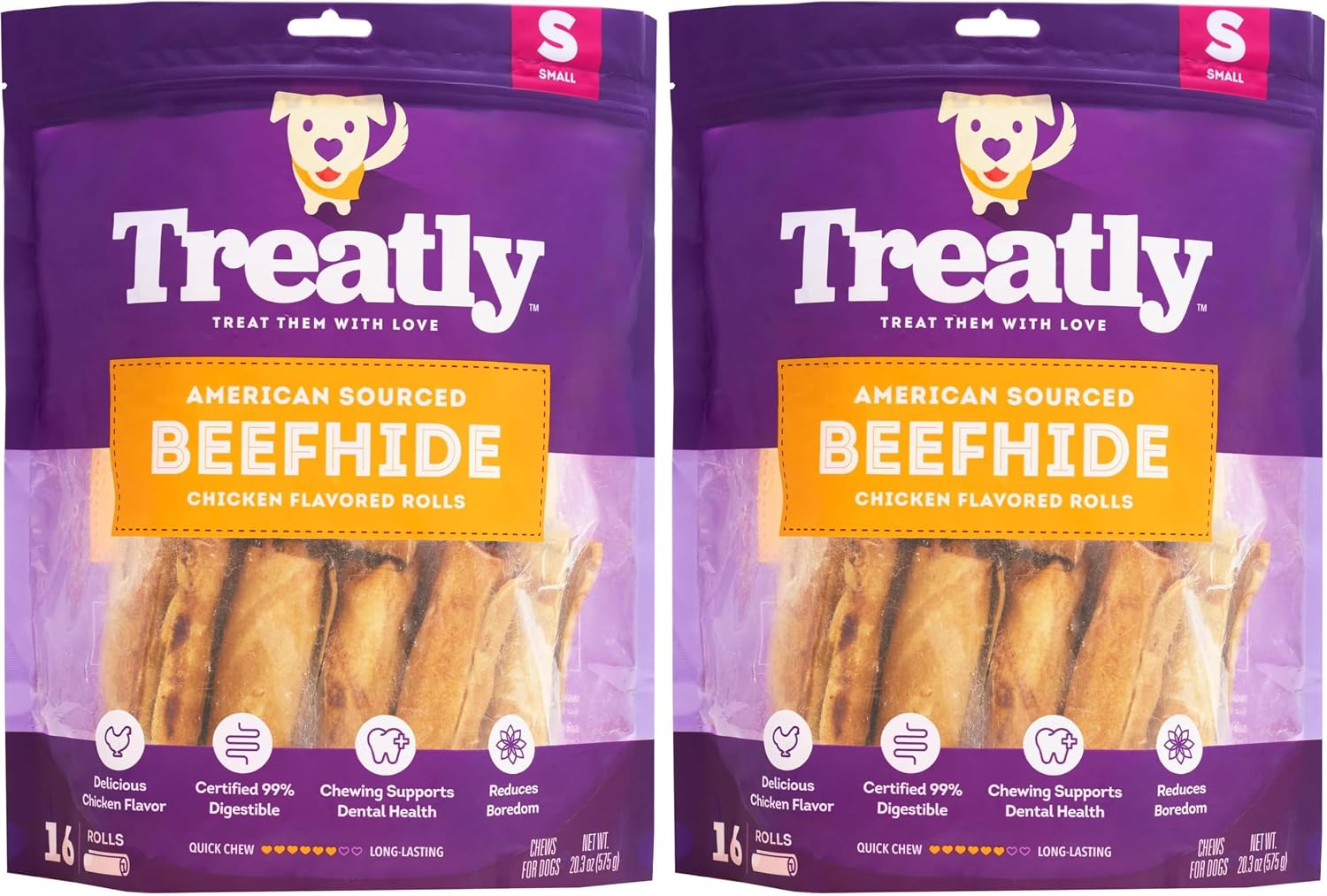 American Sourced Beefhide Chips Dog Chew Treats - Chicken Flavor, 22oz/1 Pack - Image 11