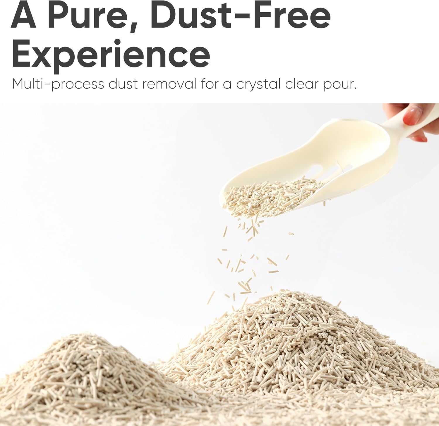 Fukumaru cat litter quick clumping demonstration