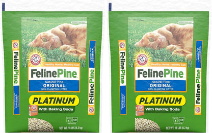 Feline Pine Platinum Non-Clumping Cat Litter 17lb. - Image 11