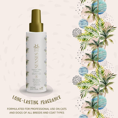 Hydra Senses grooming finishing spray bottle angled view highlighting pump mechanism