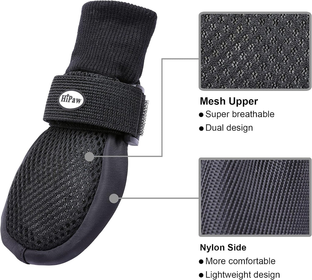 Close up of HiPaw dog boots non-slip rubber sole detail