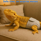Soft bound edges and fabric detail of the small pet reptile clothing