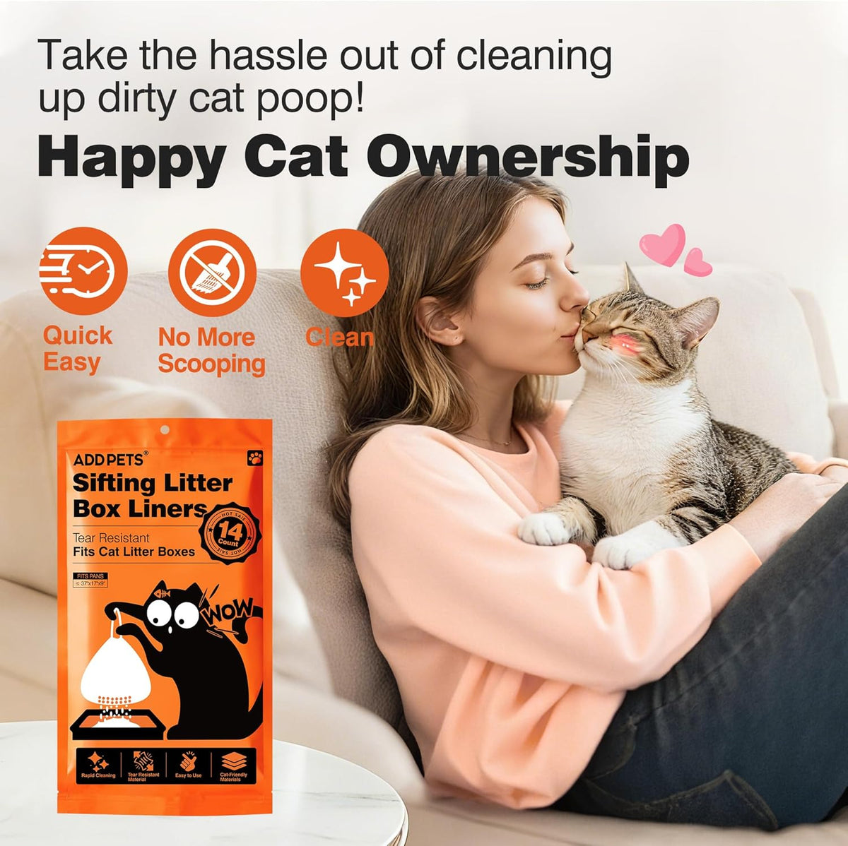 ADDPETS heavy duty scratch resistant litter box liner material