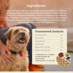 K9 Natural dog food bag back panel details