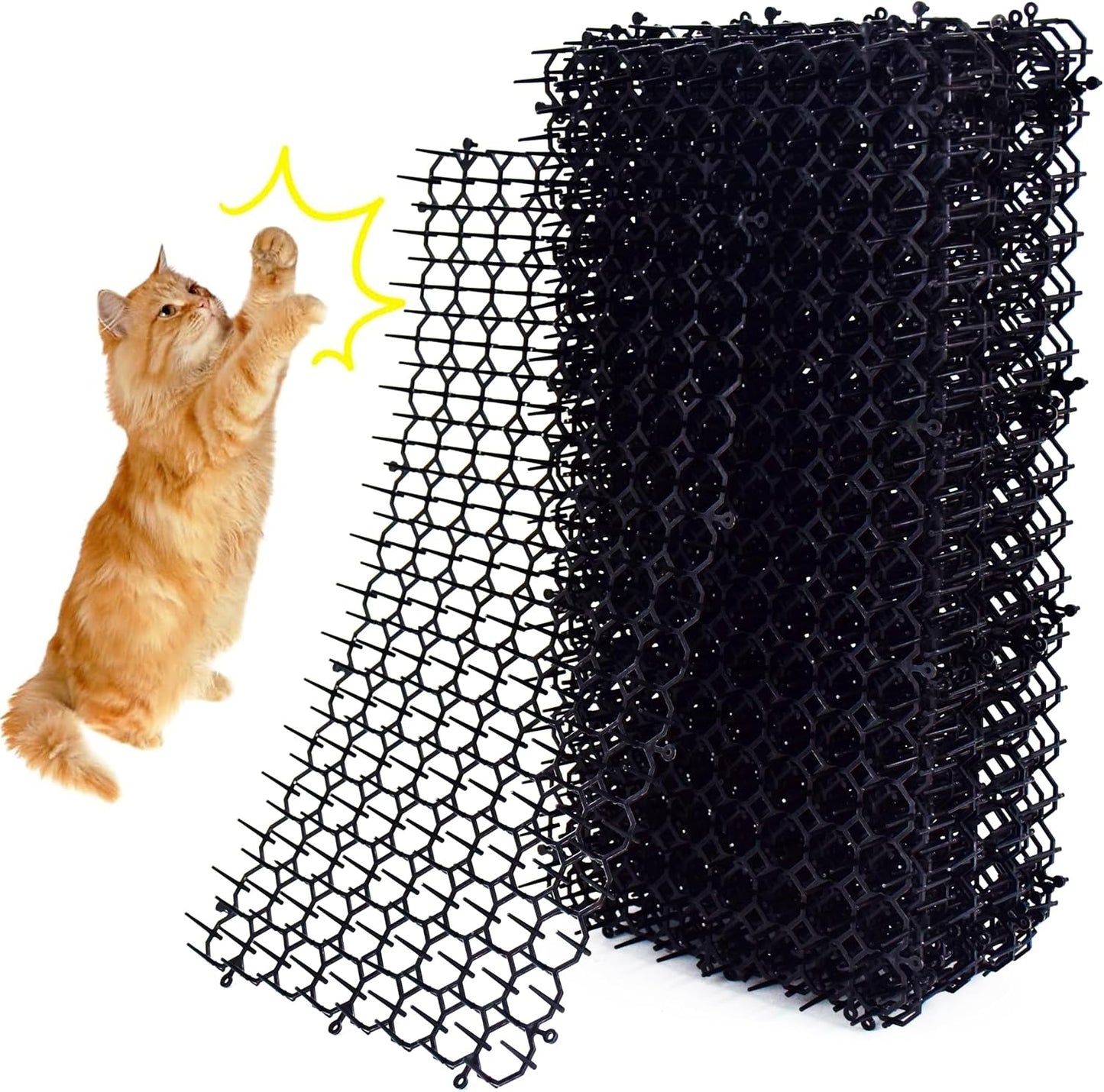 Hmyomina 10 Pack 16 x 8 Inch Cat Scat Mat front view