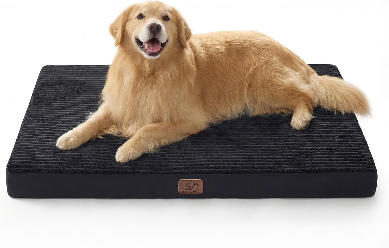 Bedsure ComfyFleece Dog Beds Large Sized Dog- Orthopedic Pet Beds for Crate with Removable Machine Cover, NOT Waterproof Egg Crate Foam Puppy Mat for Pets Up to 50 lbs, 35x22x2.8, NOT Chewproof - Image 14