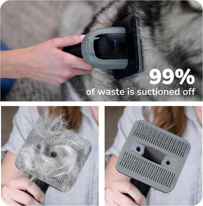 FURME electric trimmer and de-shedding tool attached to the vacuum system hose