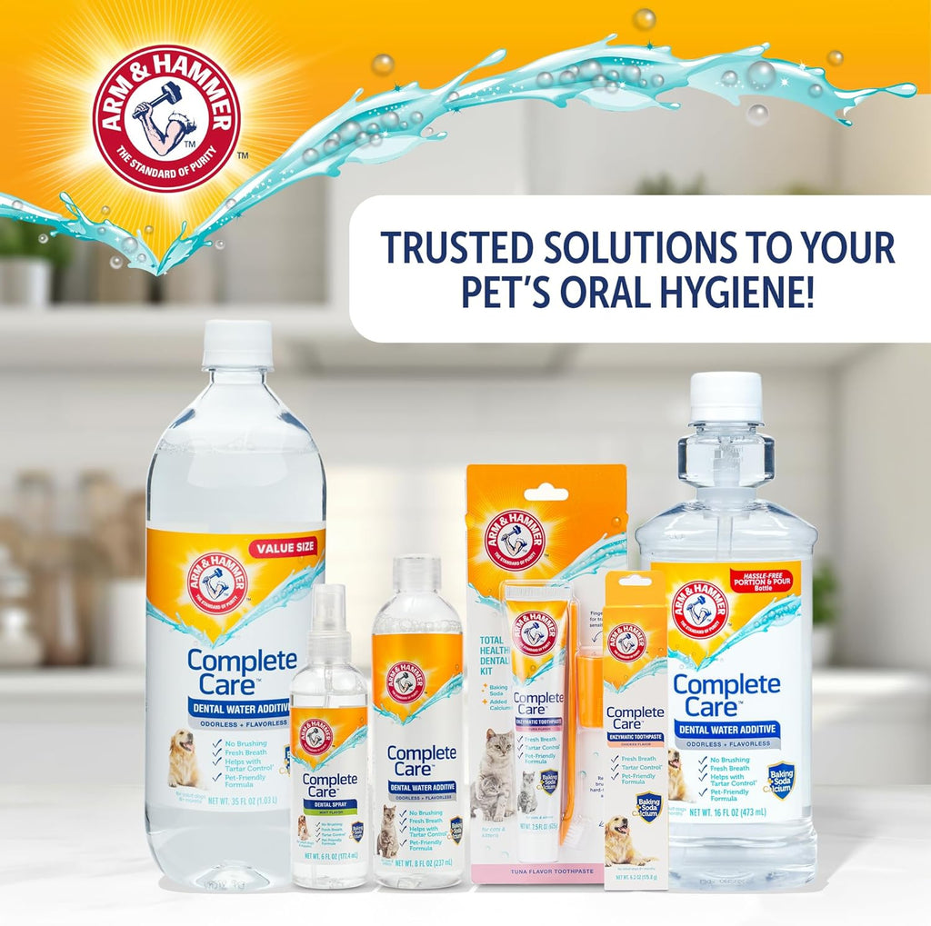 Arm & Hammer Complete Care Enzymatic Dog Toothpaste, Peanut Butter Flavor, Baking Soda and Calcium, Enzymatic Tartar Control Formula, Non-Toxic, Fluoride Free, 6.2 Oz - Image 10