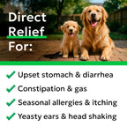 Detailed ingredient list on the Bark&Spark dog probiotic container
