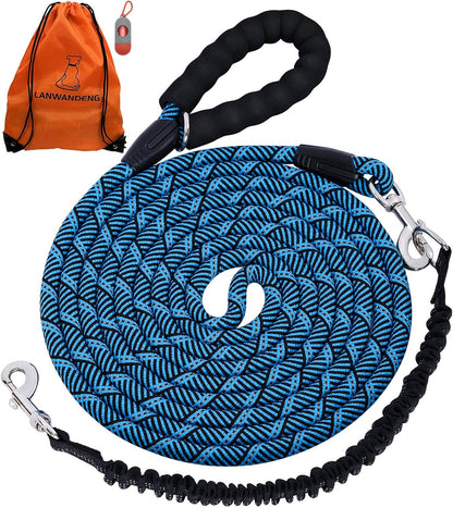Long Dog Leash for Training 10FT/16FT/20FT/30FT/50FT/100FT, Reflective Tie Out, Heavy Duty Dog Lead for Large, Medium & Small Dogs - Outside Walking, Playing, Camping, Yard - Image 11