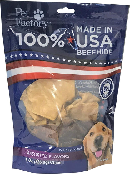 Pet Factory 100% Made in USA Beefhide 5" Chip Rolls Dog Chew Treats - Beef & Chicken Flavor, 18 Count/1 Pack - Image 10