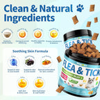 Premium oral flea treatment for cats containing natural coconut oil and brewer's yeast ingredients.