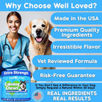 Well Loved Calming Chews for Dogs - Dog Calm Treats, Made in USA, Vet Recommended, Behavior Support with Melatonin & Hemp, Stress, Separation, Fireworks, Travel, Extra Strength - Image 9