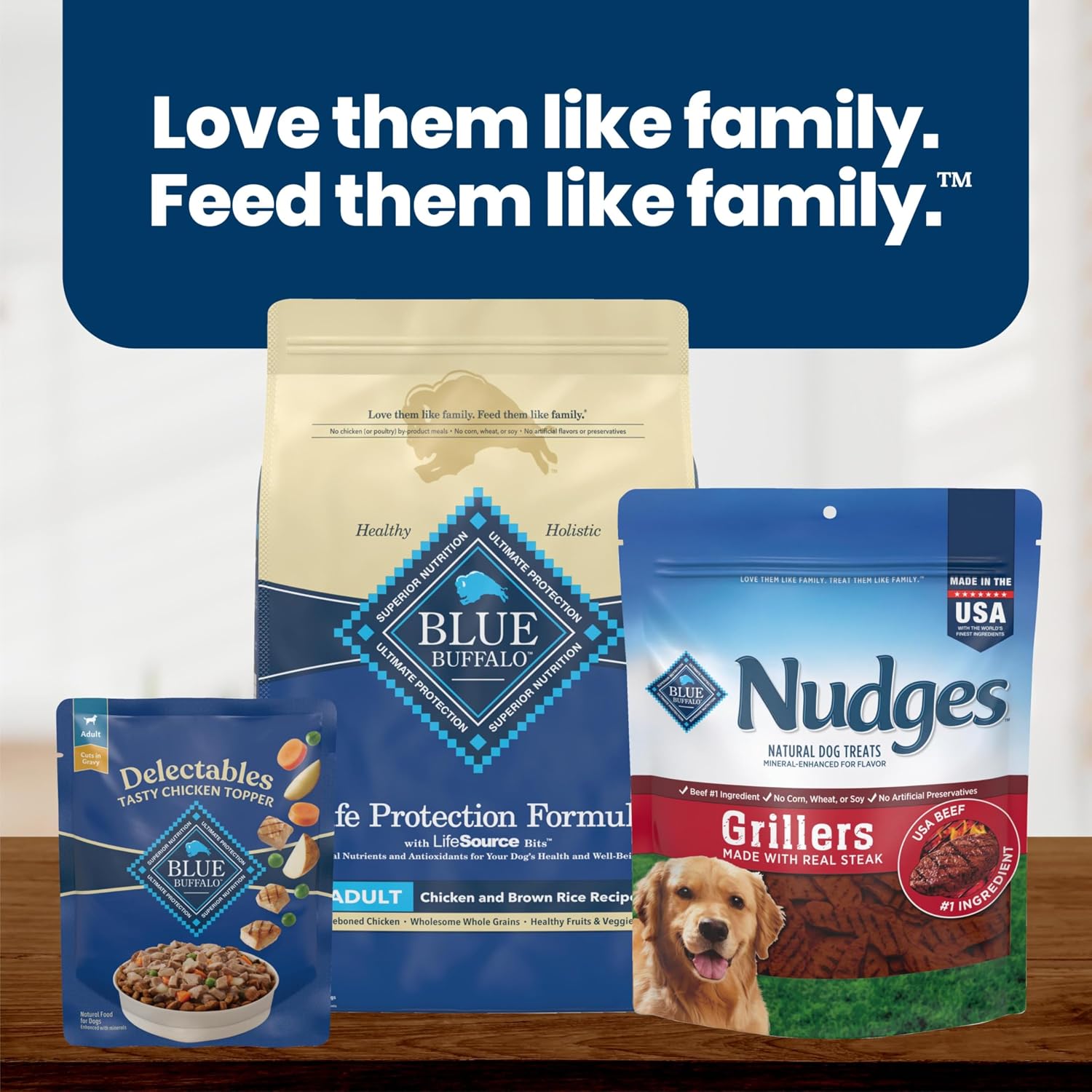 Blue Buffalo Delectables Variety Pack Natural Grain Free Wet Dog Food Topper (Tasty Chicken & Hearty Beef) Tender Cuts in Gravy with Natural Ingredients, Vitamins & Minerals, 3-oz. Each (12 Pouches) - Image 9