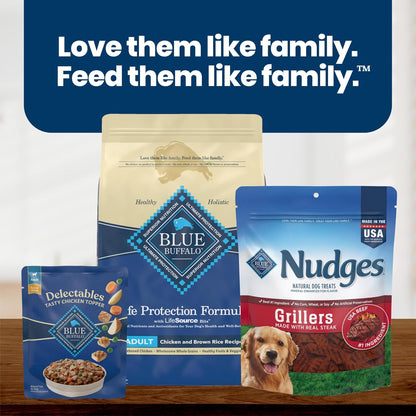 Blue Buffalo Delectables Variety Pack Natural Grain Free Wet Dog Food Topper (Tasty Chicken & Hearty Beef) Tender Cuts in Gravy with Natural Ingredients, Vitamins & Minerals, 3-oz. Each (12 Pouches) - Image 9