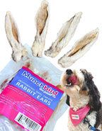 Munchbird Dehydrated Rabbit Ears 100g (3.5 oz) 12-15 pcs for Dogs, European Furry Rabbit Ear Natural Fiber for Pets, Rawhide Free Alternative to Pig Ears Dog Treats, Ear Size Varies - Image 9
